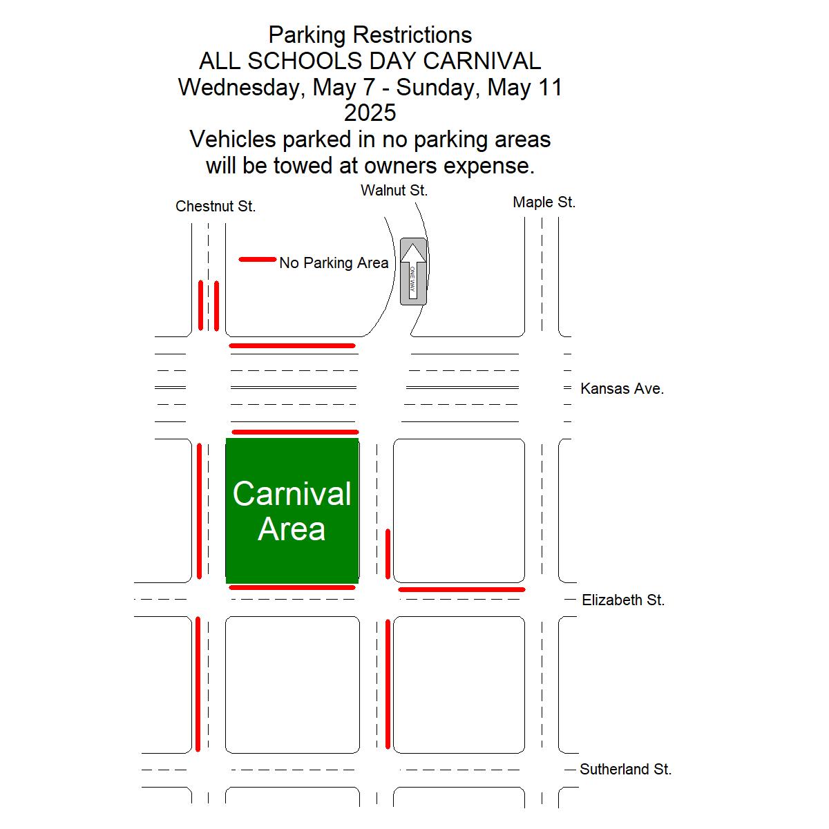 Road closure information for All Schools Day 