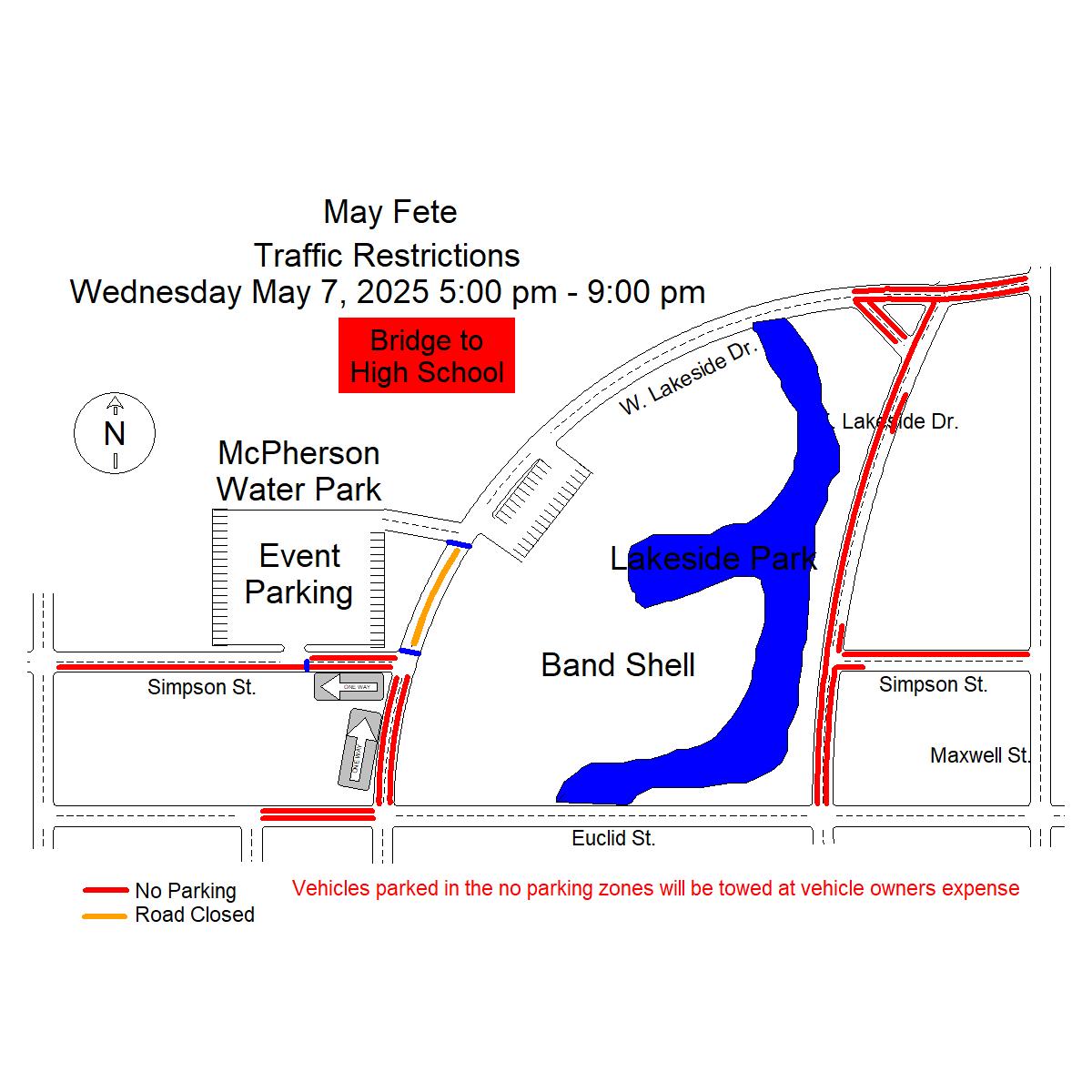 Road closure information for All Schools Day 