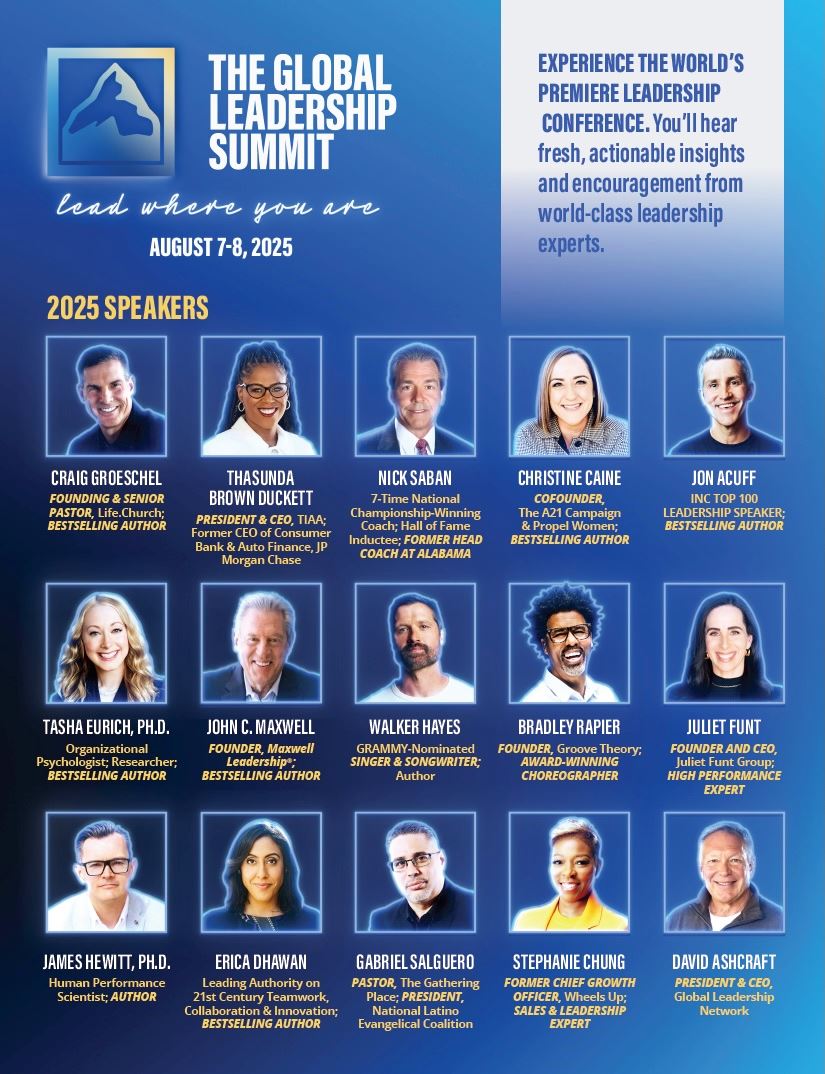 Flyer for the Global Leadership Summit