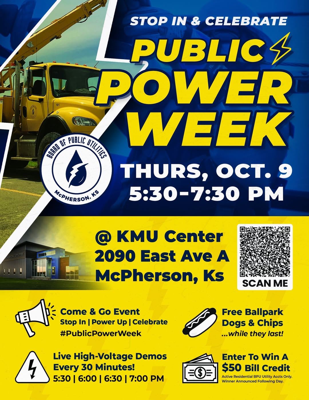 Flyer for Public Power Week celebration 